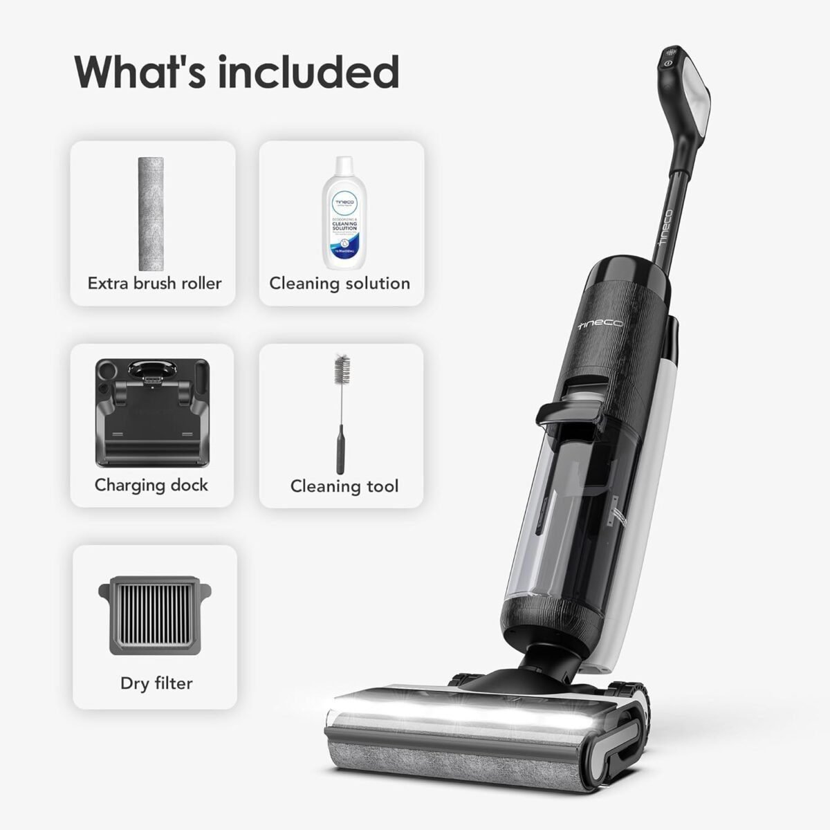 Tineco Floor ONE S7 PRO Smart Cordless Floor Cleaner, Wet Dry Vacuum Cleaner