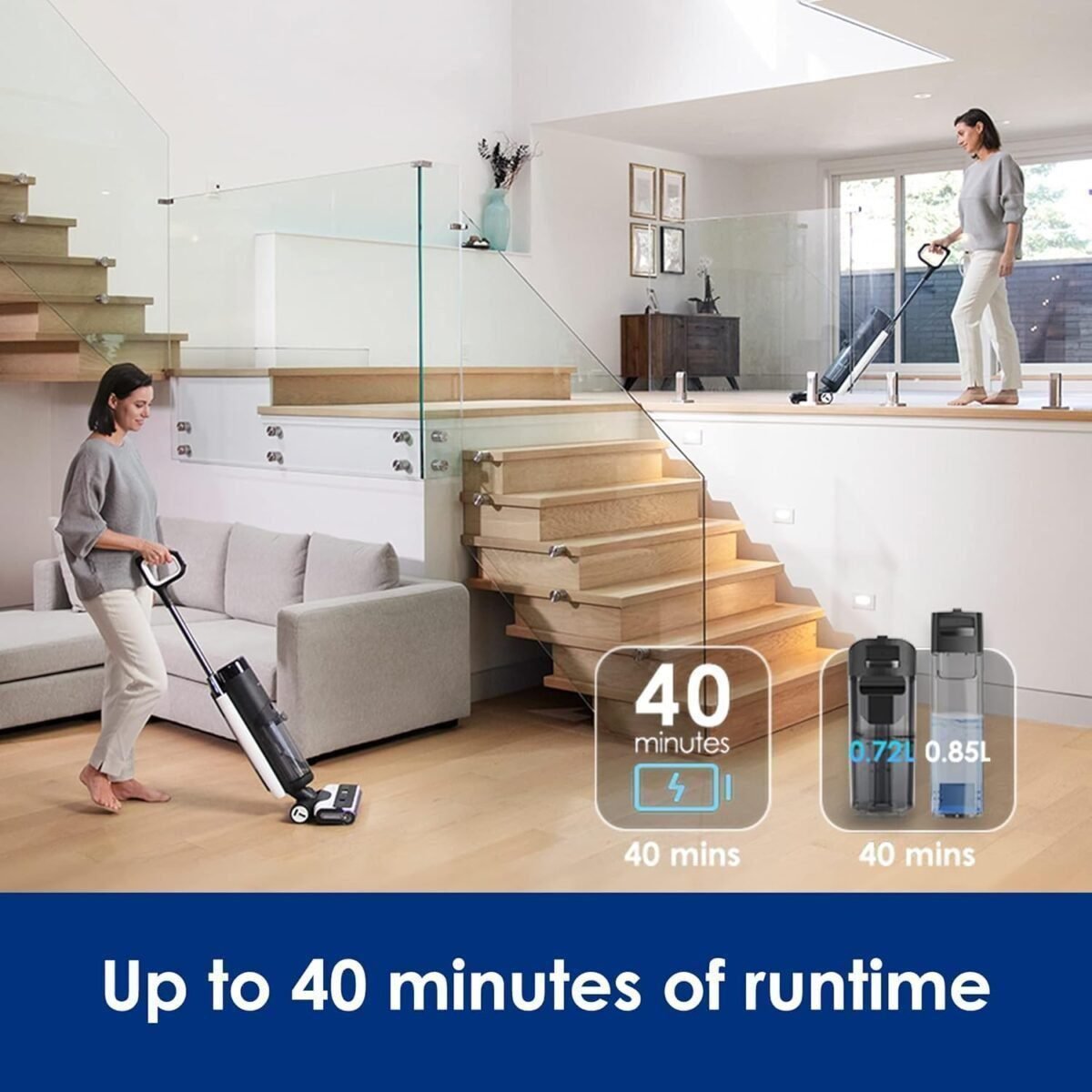 Tineco Floor ONE S7 PRO Smart Cordless Floor Cleaner, Wet Dry Vacuum Cleaner