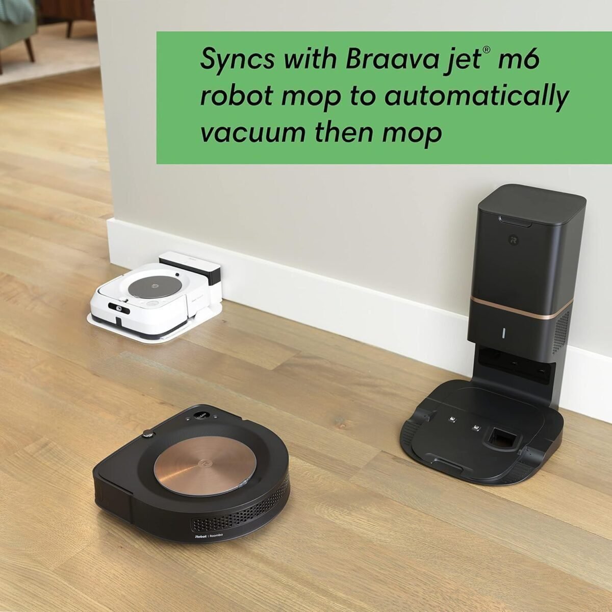 iRobot Roomba s9+ Self Emptying Robot Vacuum , Detects & Cleans Around Objects in Your Home, Smart Mapping