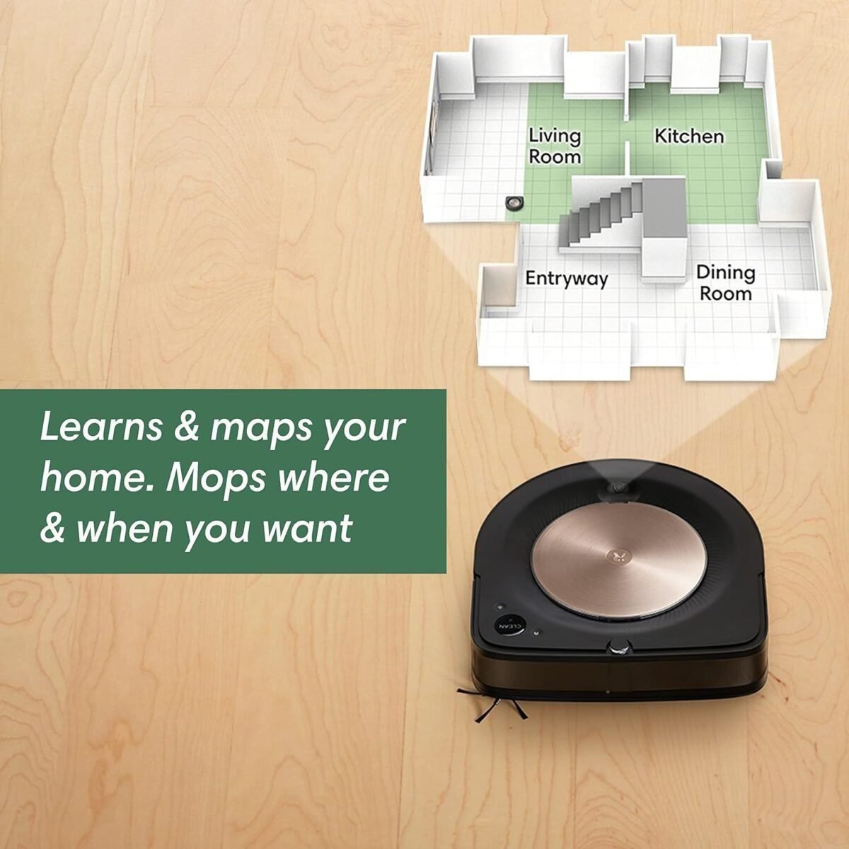 iRobot Roomba s9+ Self Emptying Robot Vacuum , Detects & Cleans Around Objects in Your Home, Smart Mapping