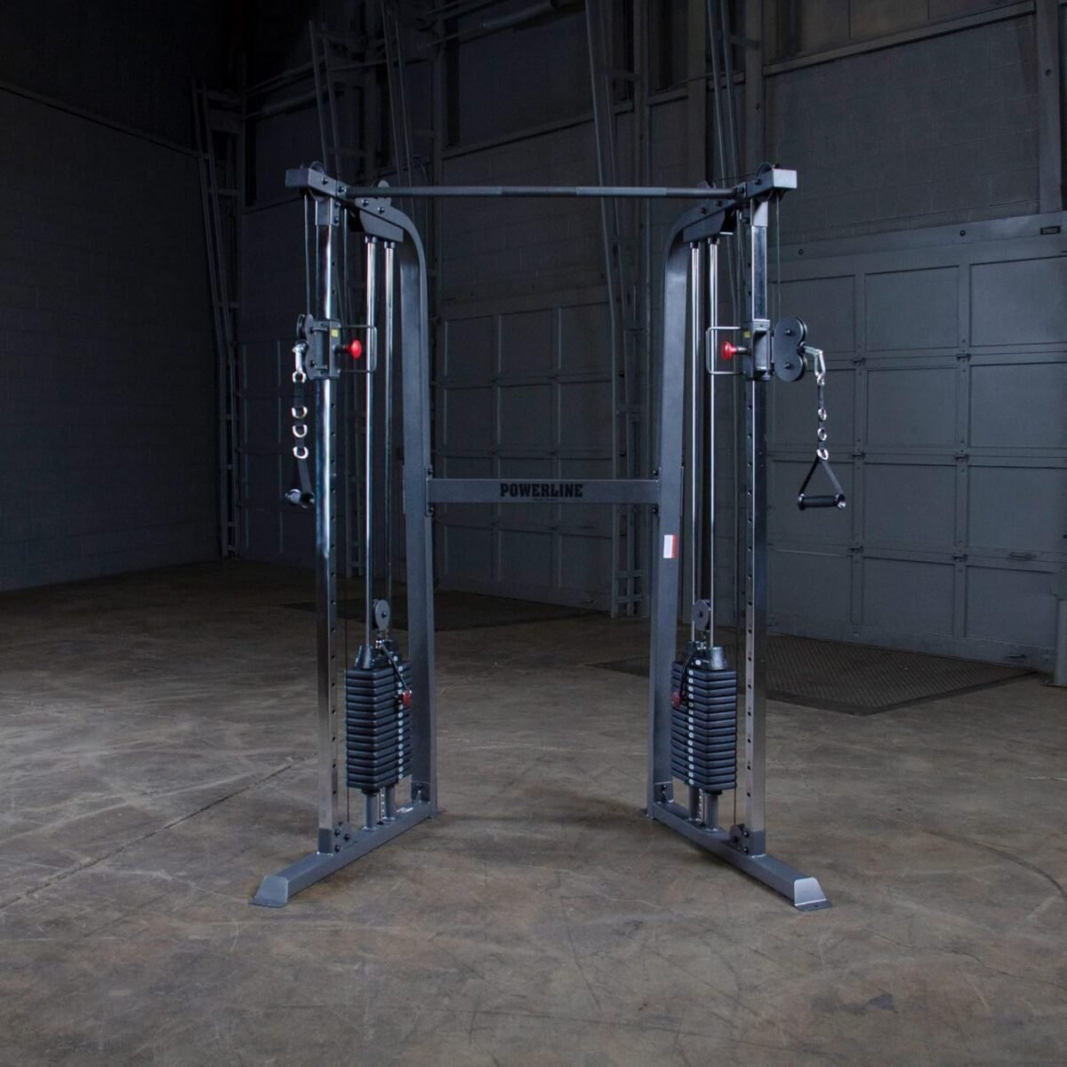 PowerLine PFT100 Functional Trainer Home Gym Dual 160 lb Weight Stacks