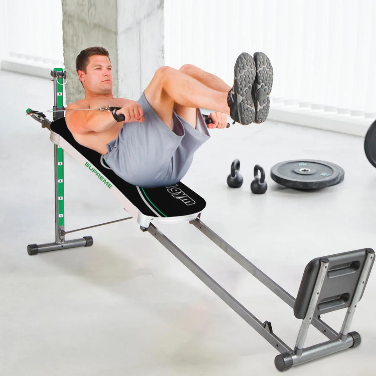 Total Gym APEX Indoor Full Body Training Home Gym Machine w/ Accessories