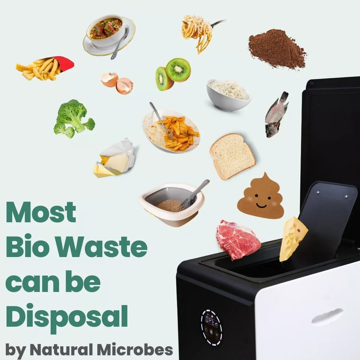 Revolutionary GEME 19L Electric Composter – Real Composting, Silent & Odorless, No Filter Replacement, 95% Waste Reduction