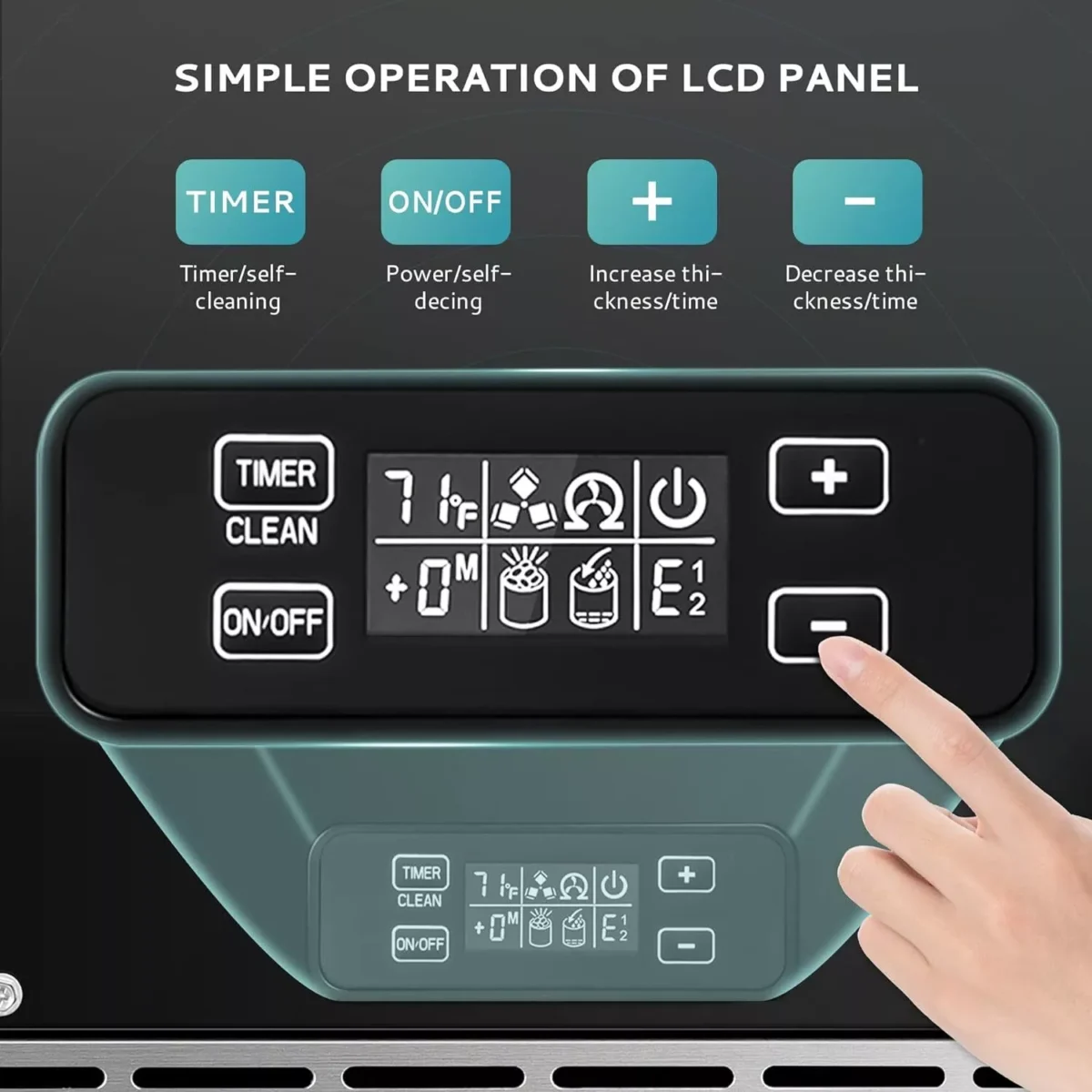 Built-In Commercial Ice Maker with Pump – High-Capacity 80 lbs/day, Auto Clean, LCD Control, Stainless Steel Ice Machine
