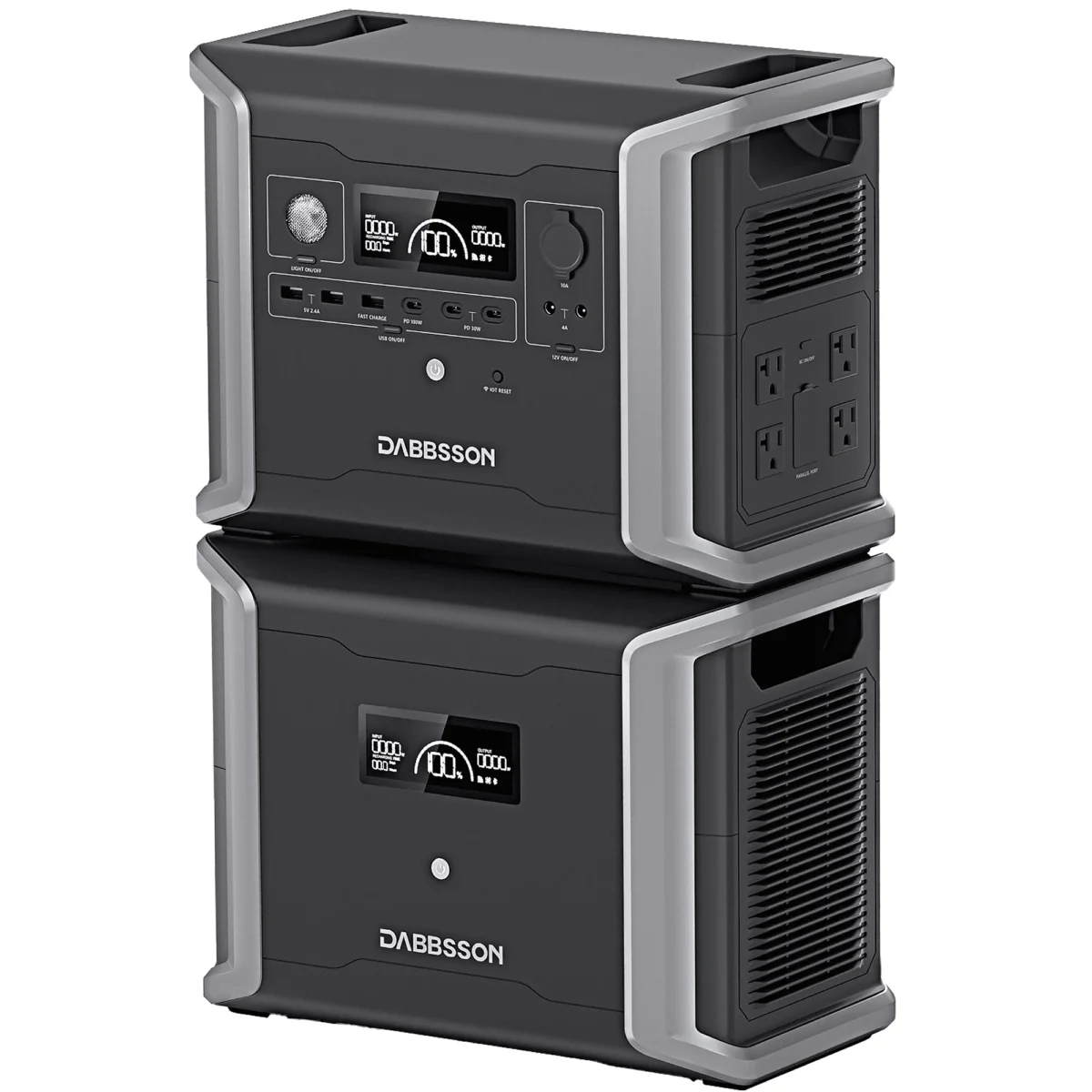 Ultimate Portable Solar Generator for Camping – DABBSSON 3030Wh Power Station with Expandable Battery Backup
