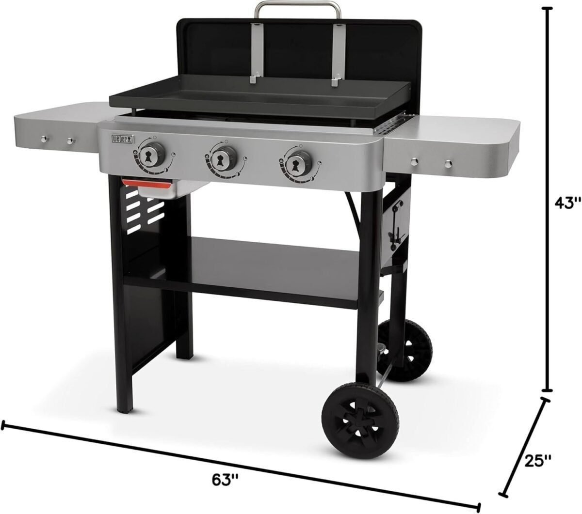 Cook Like a Pro with This High-Performance Outdoor Griddle – Weber 28" Gas Griddle, 3 Burner for Patio BBQ Perfection