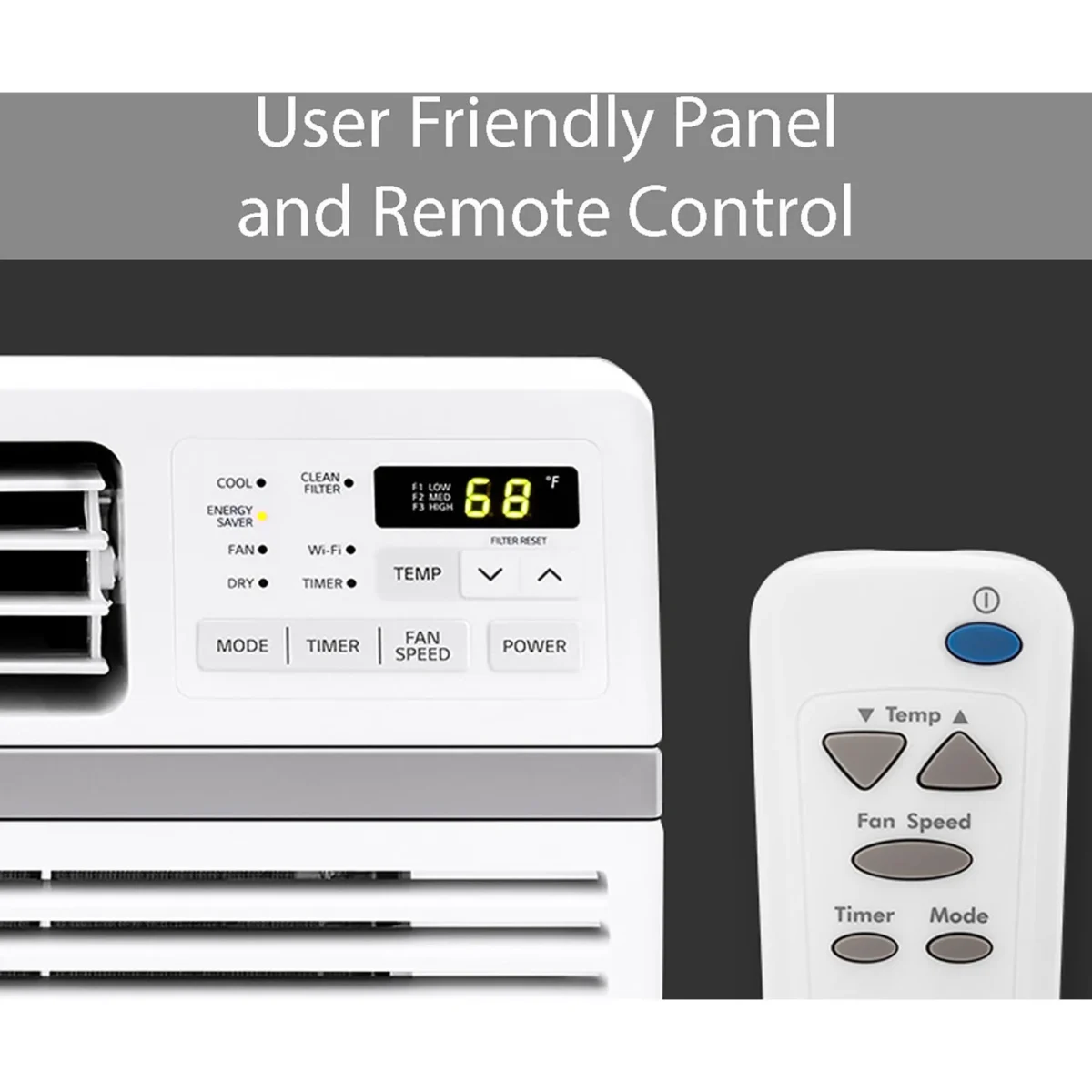 LG 15,000 BTU Window Smart Air Conditioner with Remote