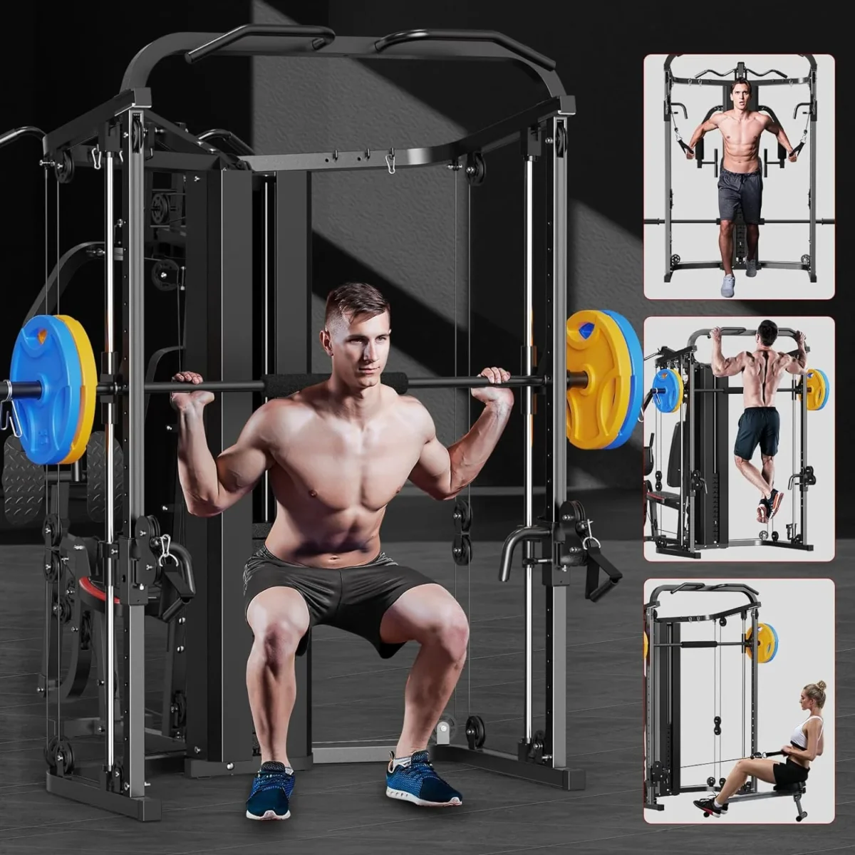 Sunhome Multifunction Home Gym System Smith Machine