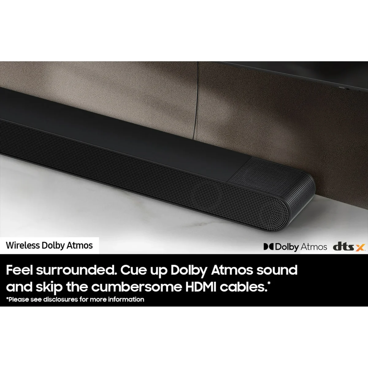 Samsung S-Series Bluetooth 3.1.2-Channel Dolby Wireless ATMOS 45.7-In. Sound Bar