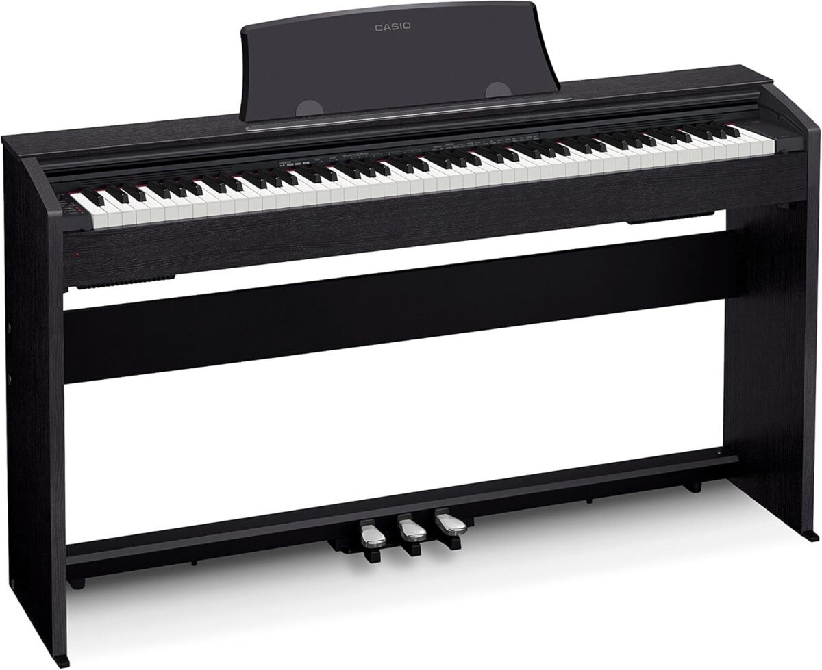 Casio Privia PX-770 Digital Piano - Black Bundle with Furniture Bench, Headphones