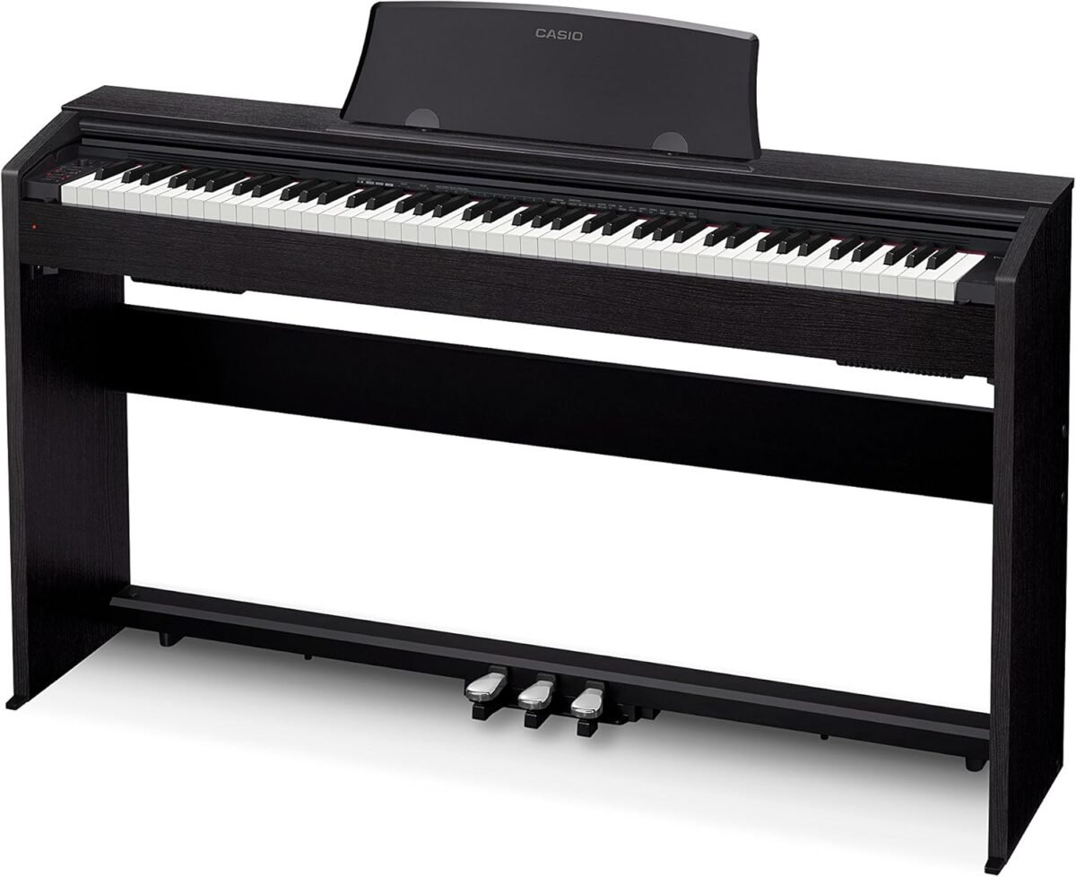 Casio Privia PX-770 Digital Piano - Black Bundle with Furniture Bench, Headphones