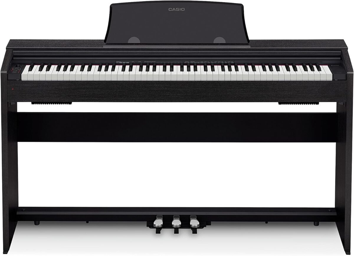 Casio Privia PX-770 Digital Piano - Black Bundle with Furniture Bench, Headphones