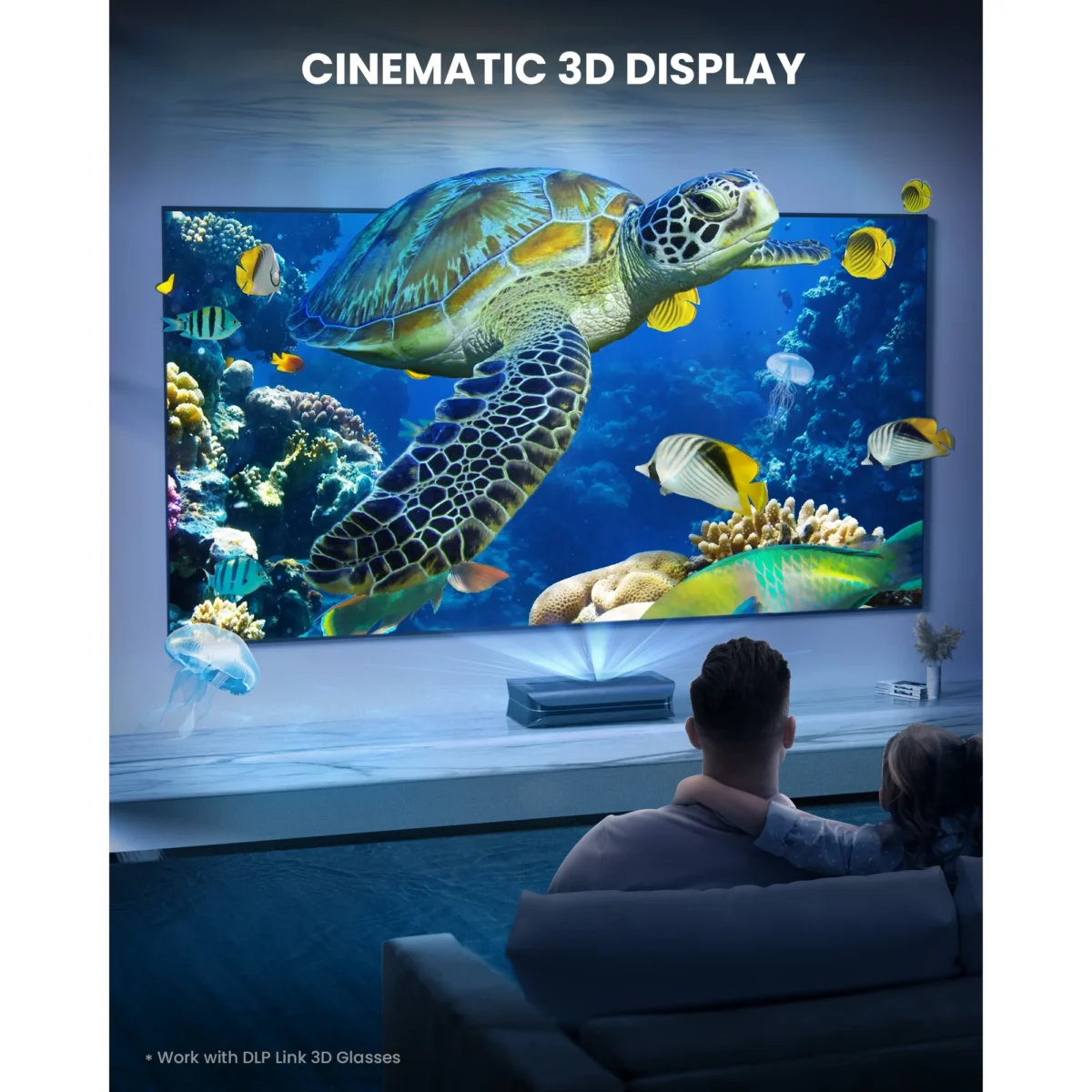 AWOL VISION LTV-2500 4K UHD Ultra Short Throw Triple Laser Projector