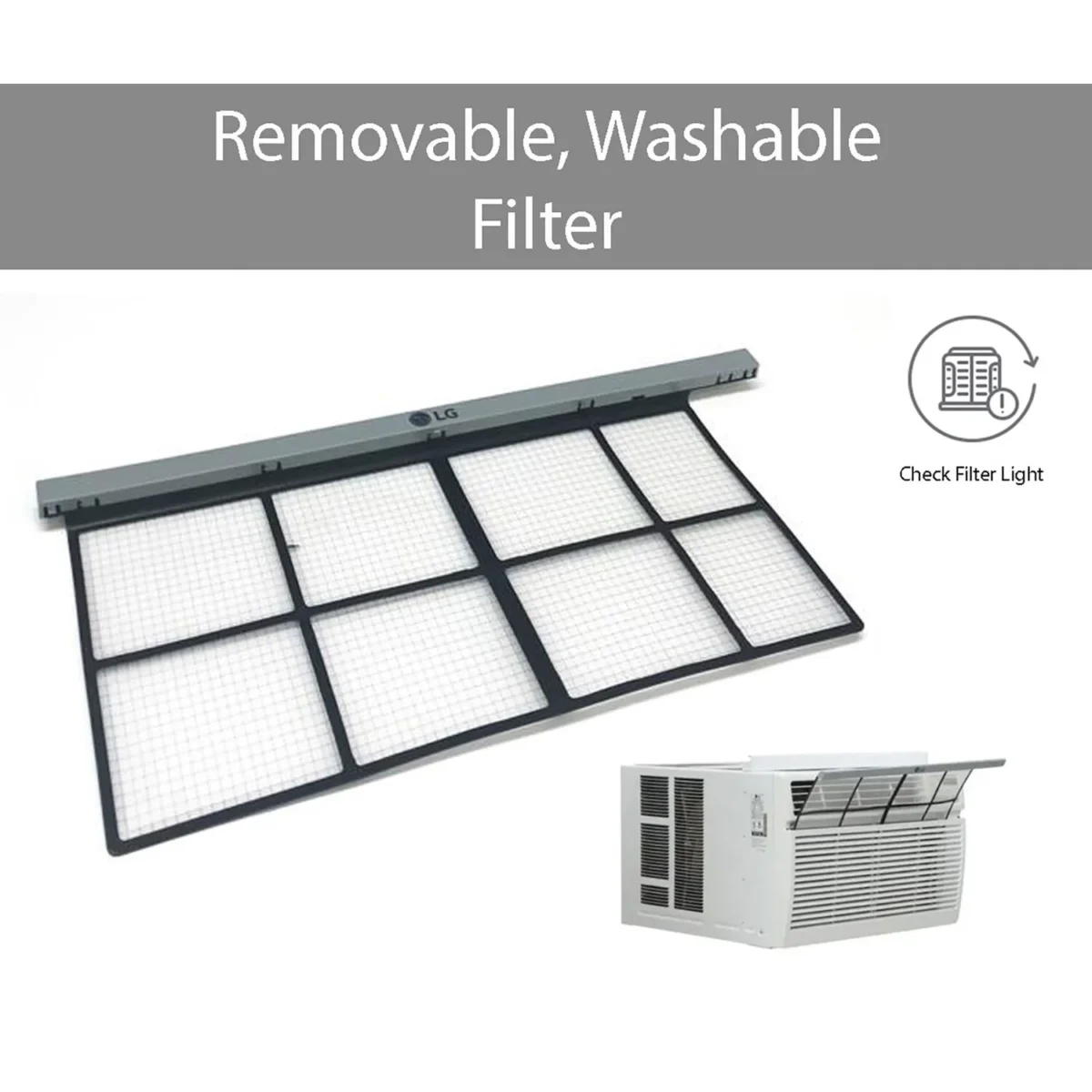LG 15,000 BTU Window Smart Air Conditioner with Remote