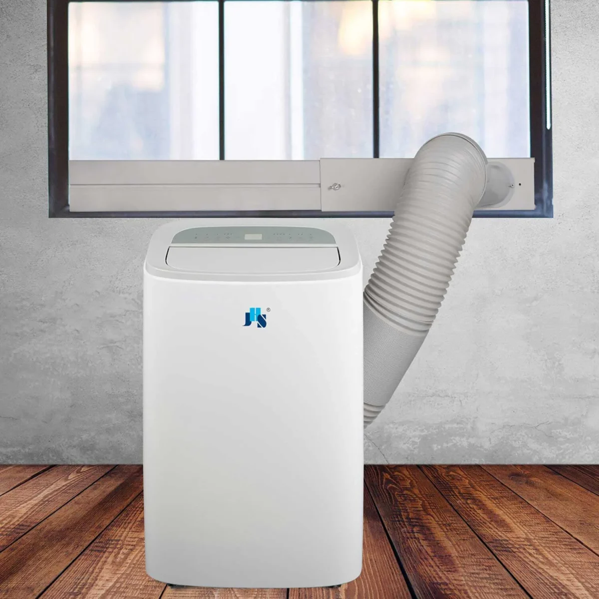 JHS 10,800 BTU (15,000 BTU ASHRAE) 115V Portable Air Conditioner with Remote, Rooms up to 550 sq ft