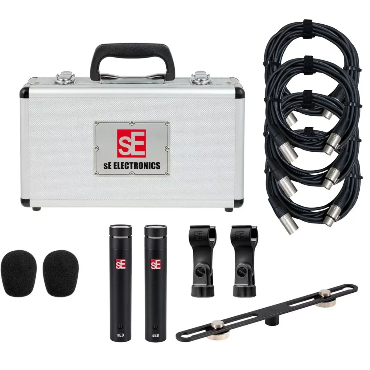 sE Electronics - sE8 Small Diaphragm Condenser Microphone, Stereo Pair Bundle