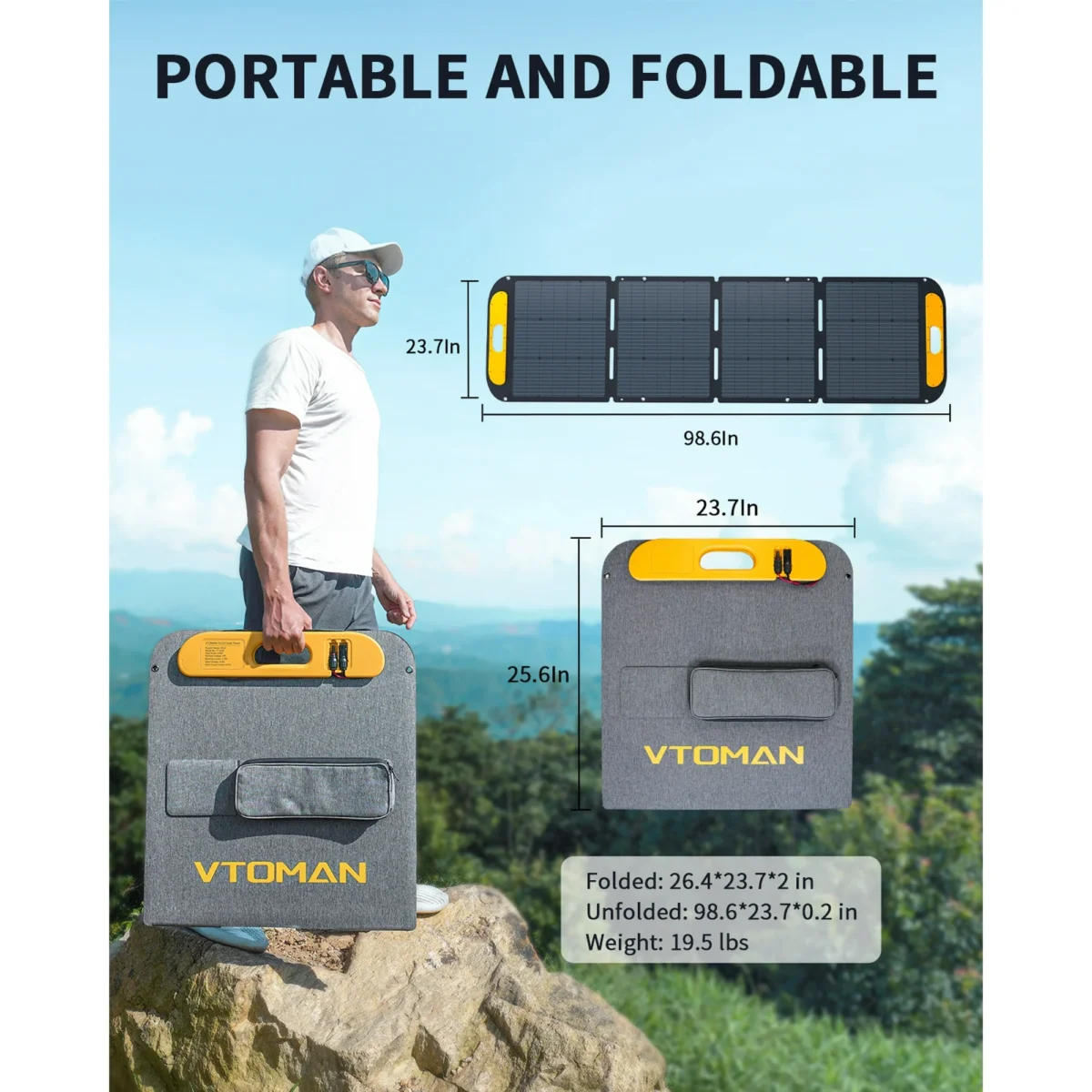 VTOMAN FlashSpeed 1500 Portable Power Station with Solar Panel 400W,Solar Generator Kit